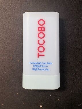 TOCOBO Cotton Soft Sun Stick SPF50, Matte Non-Sticky Sunscreen | New, No Box!